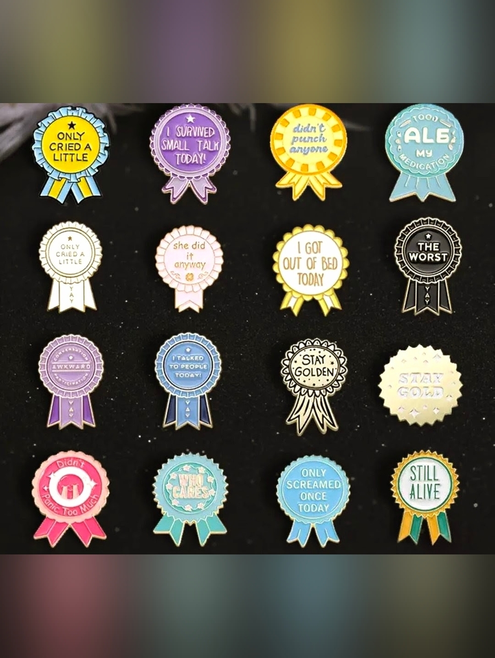 SARCASTIC AWARD 🏆🥇PINS/BROOCHES Pick Yours By Number 🎁Great Lightweight Gift!